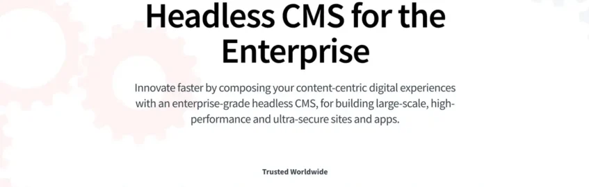 Home page for CrafterCMS, followed with recent business awards.