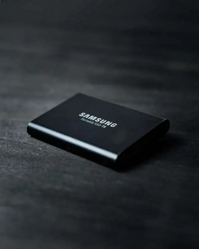 Close up of an ssd