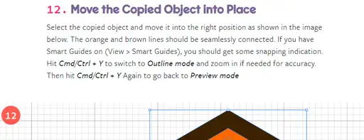 An example step from a design tutorial on Veerle